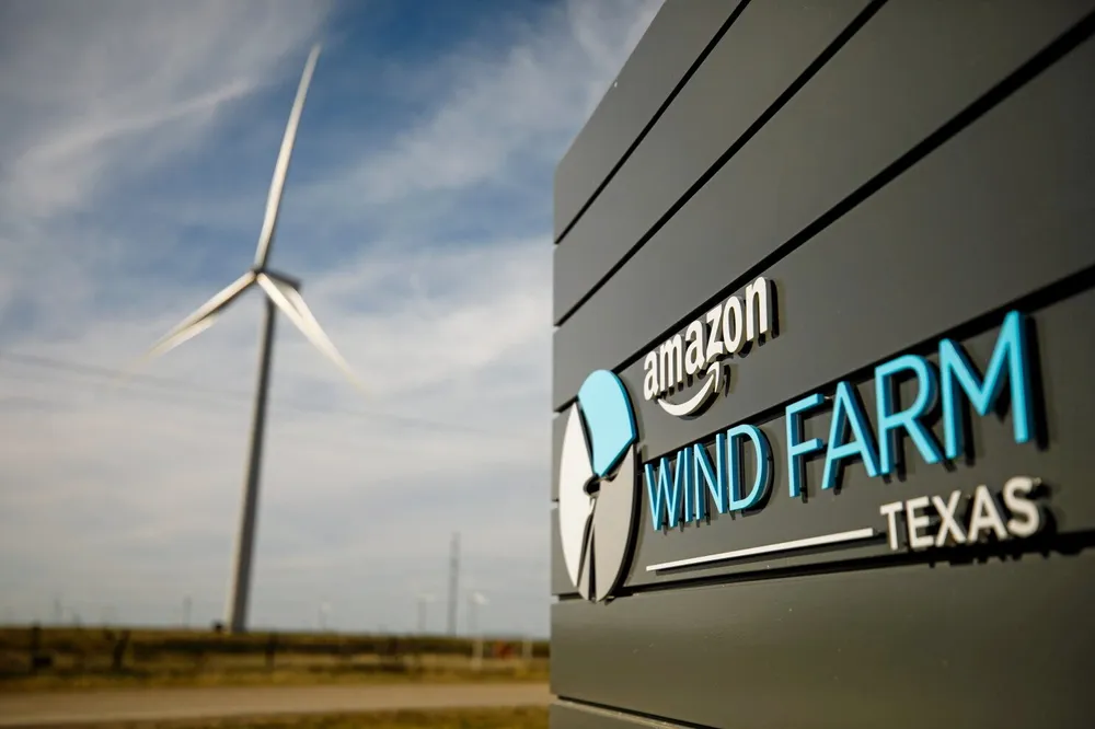 An Amazon wind farm in Texas. The tech giant is the world's largest procurer of renewables.