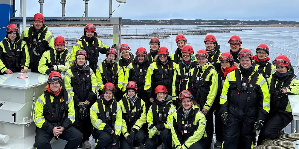 Deltakere på Seafood Trainee-samling i Trondheim i mars 2024.