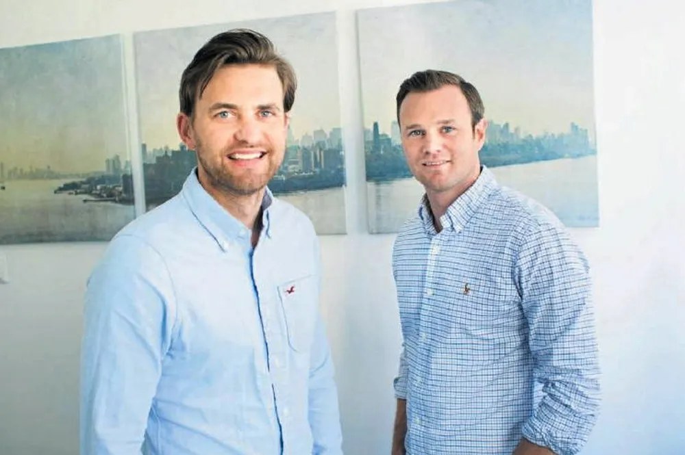 Kjetil Haga and Simen Landmark, founders of investment fund Bluefront Equity.