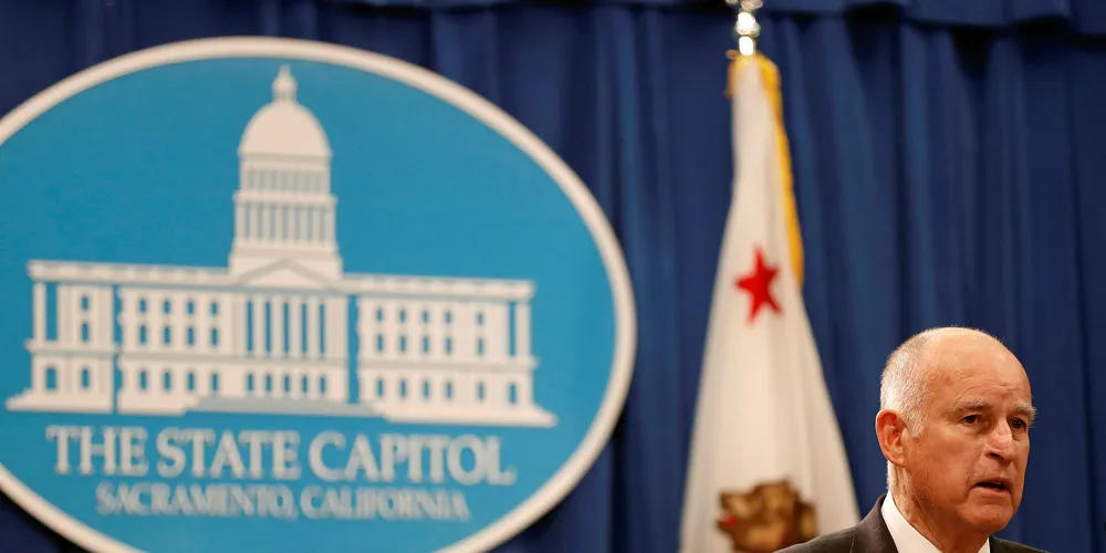 California governor Jerry Brown.