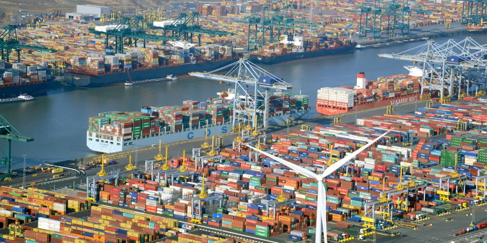 The Port of Antwerp.