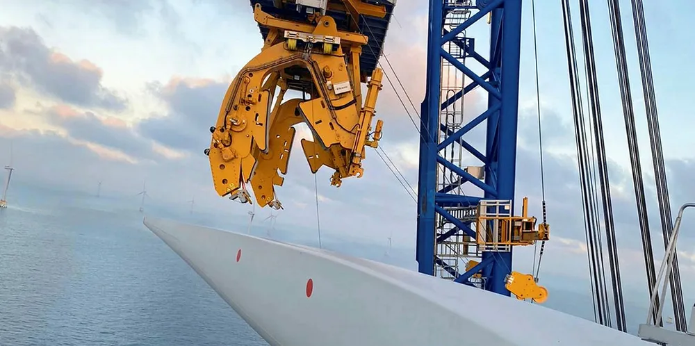 Deme installing last turbine at Iberdrola's East Anglia 1 wind farm off the UK