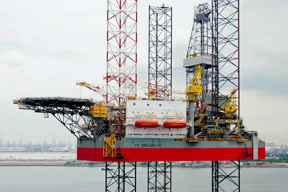 PV Drilling's rig PV Drilling VI was the 100th jack-up delivered by Singapore's Keppel Fels.