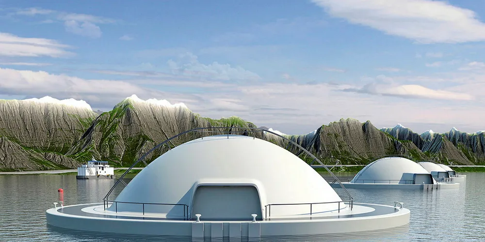 Marine Harvest's Egg salmon farming concept is still in the works.