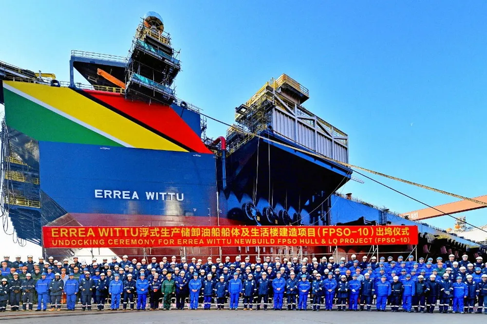 DSIC lauches ExxonMobil’s latest Guyana FPSO.