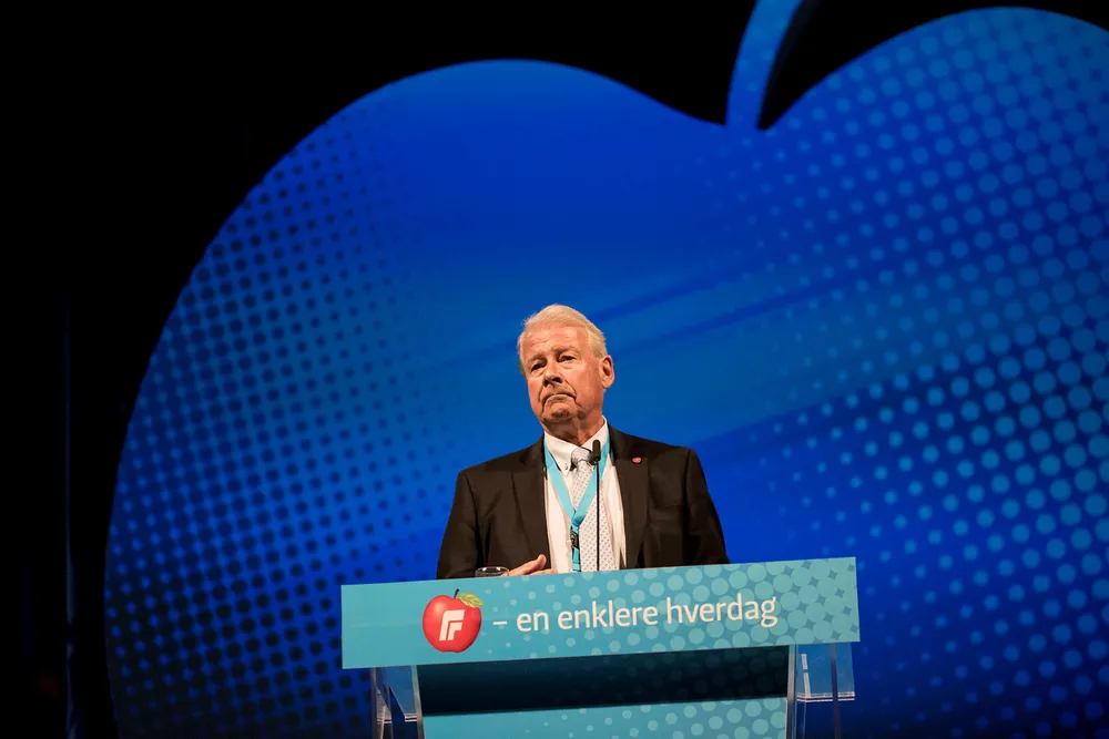 76 år gamle Carl I. Hagen var leder for Frp fra 1978 til 2006 og stortingsrepresentant fra 1981 til 2009.