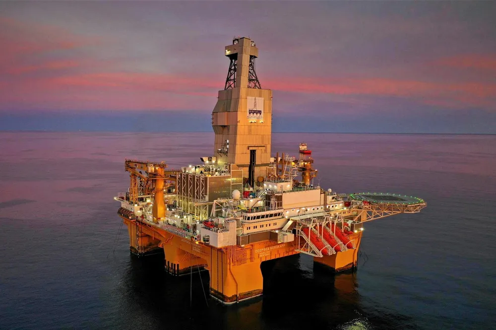 One of Odfjell Drilling's fleet, the semi-submersible Deepsea Nordkapp