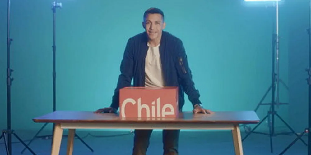 World Cup star Alexis Sanchez in Chilean food promotion campaign Unboxing Chile.