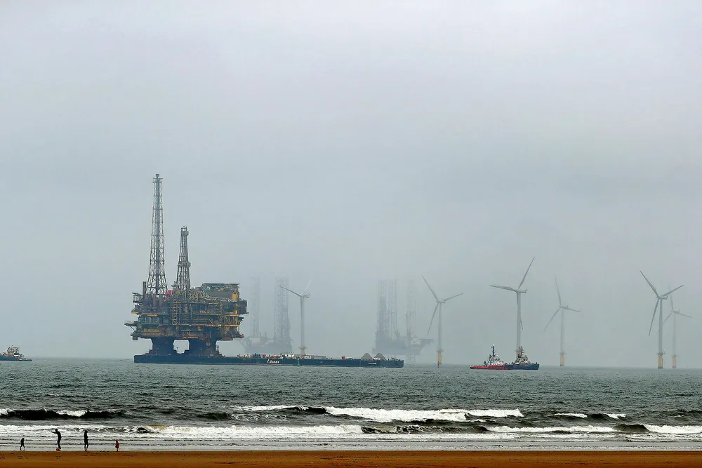Ageing asset: Shell's Brent Delta platform topsides being towed to Able Seaton Port for decommissioning