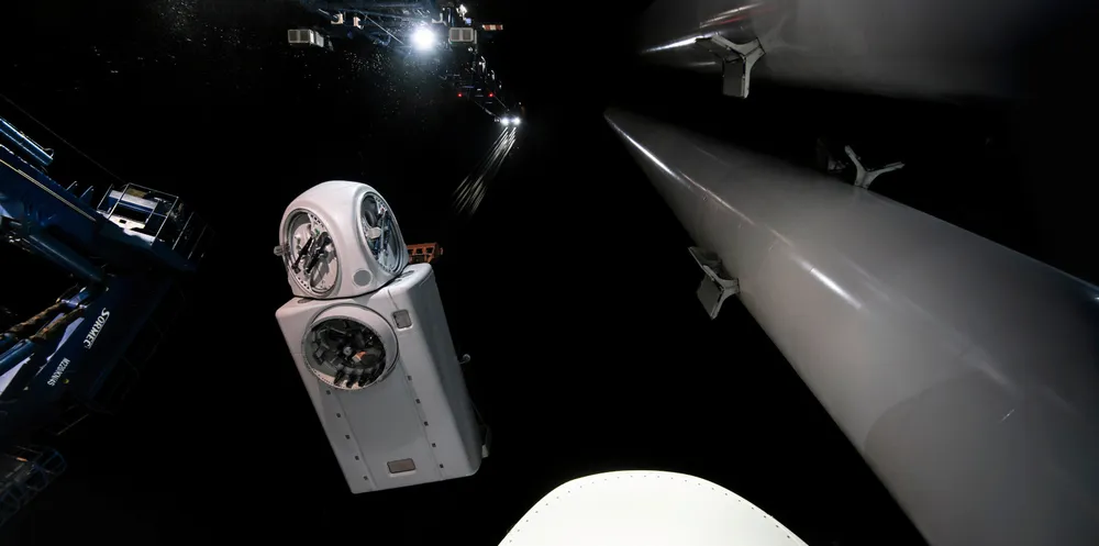 Installation of MHI Vestas turbines at Burbo Bank offshore wind farm extension project
