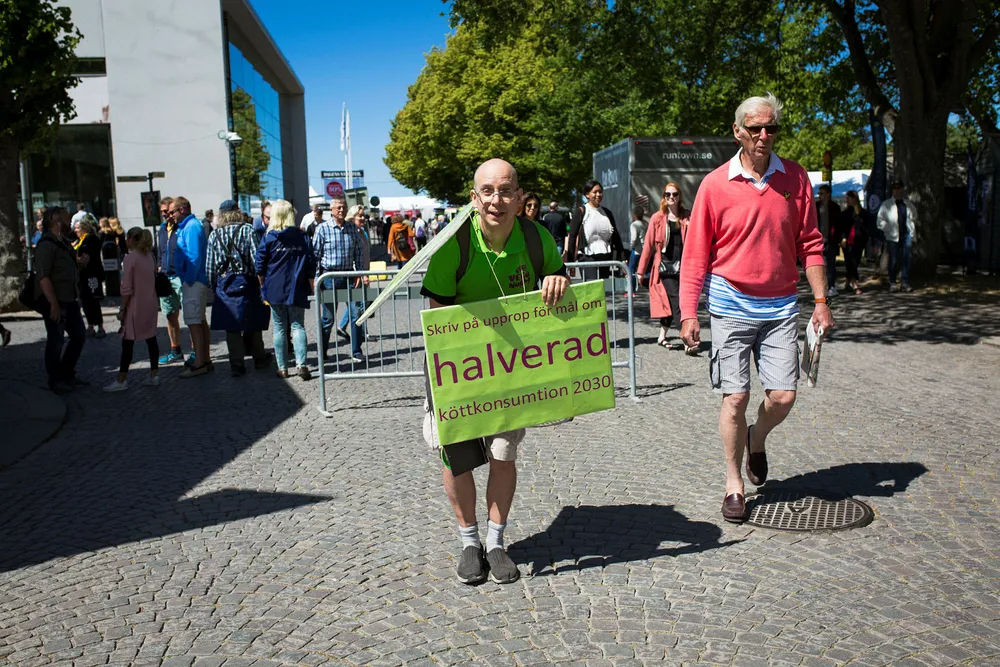 Så og si alle som er tilstede under Almedalsveckan har en politisk agenda de vil fremme. Foto: Sebastian S. Bjerkvik