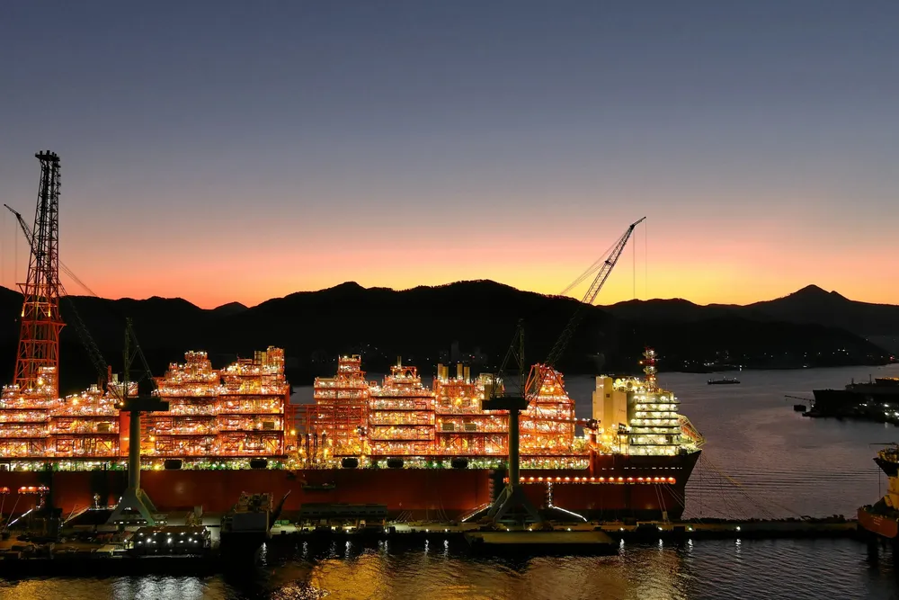 The Coral Sul FLNG vessel.