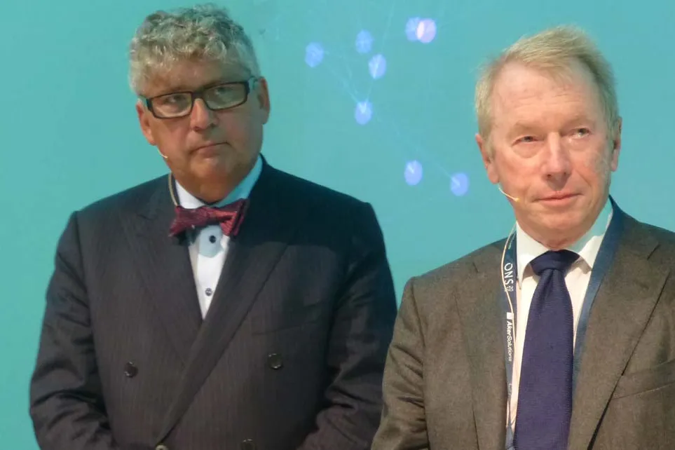 Clash of ideologies: Erik Haugane (left) and Jens Ulltveit-Moe