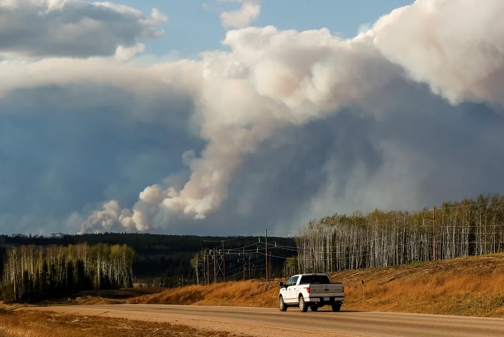 Natural disaster: wildfires have been burning in Northern Alberta since Sunday