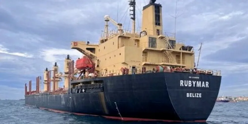 Crew on board the Lobivia container ship helped seafarers that abandoned the Rubymar in February after a Houthi attack.
