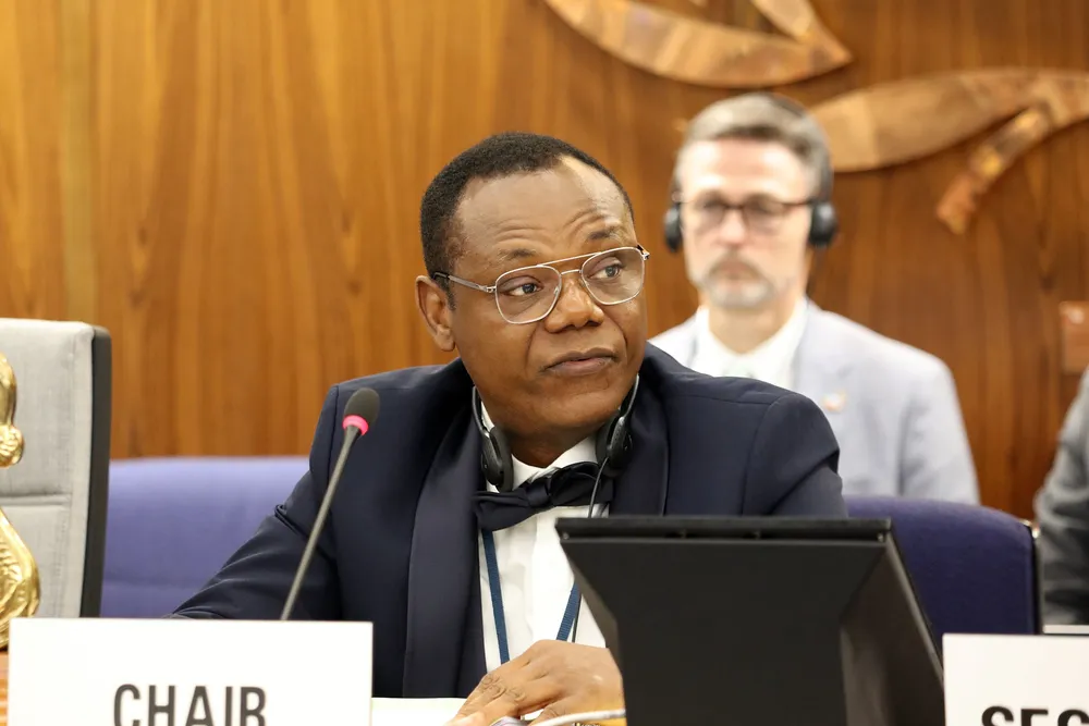Liberia’s Harry Conway chaired the IMO’s MEPC 83 in April.