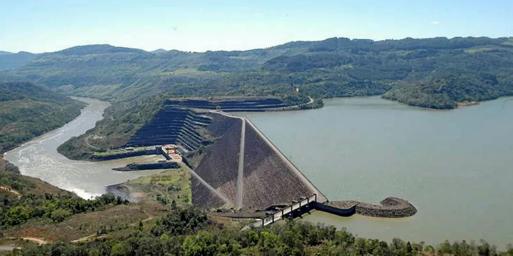 Copel's Foz do Areia hydrodam, Paraná state Brazil.