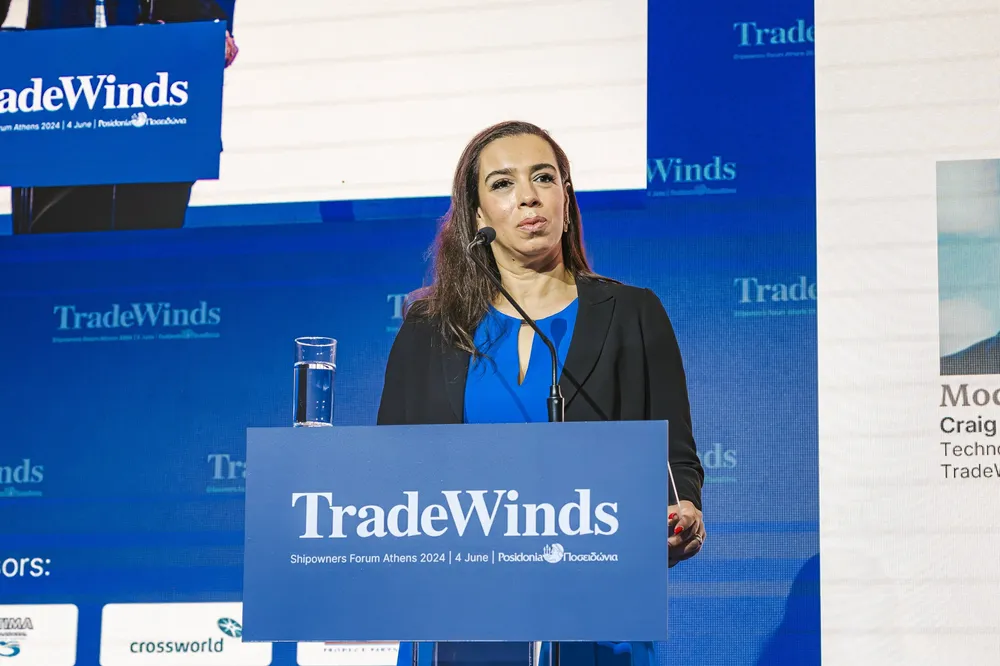 Eman Abdalla, global operations director at Cargill Ocean Transportation, at TradeWinds Shipowners Forum Posidonia, June 2024.