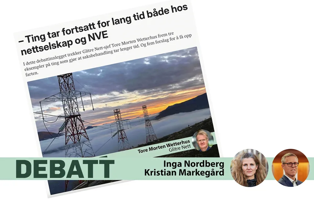 – Vi skal ta vår del av ansvaret for fremdriften. Det må nettselskapene også gjøre