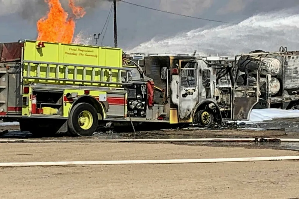 Fire: in heart of Permian basin