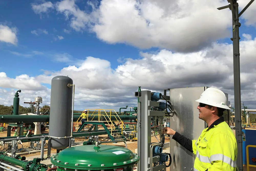 On site: a Waitsia production facility in Western Australia's Perth basin