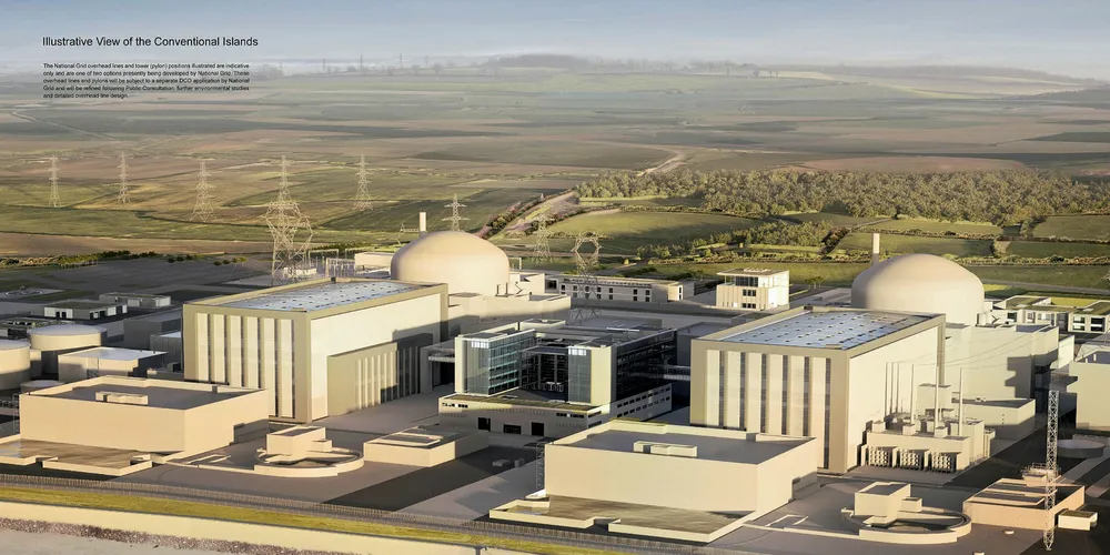 A rendering of Hinkley Point. Pic: EDF