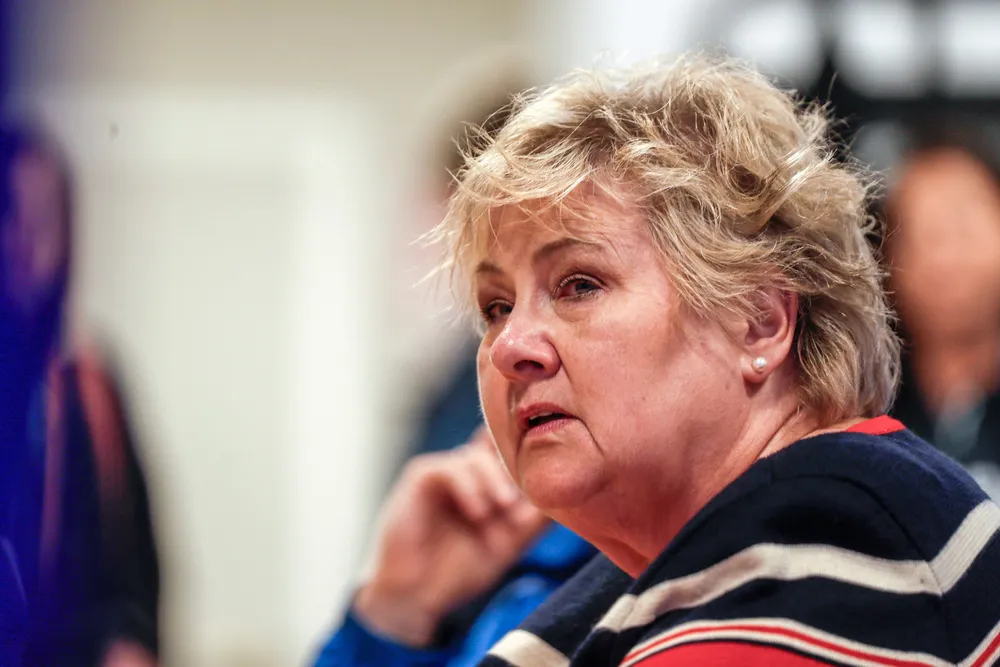 Høyres partileder Erna Solberg.