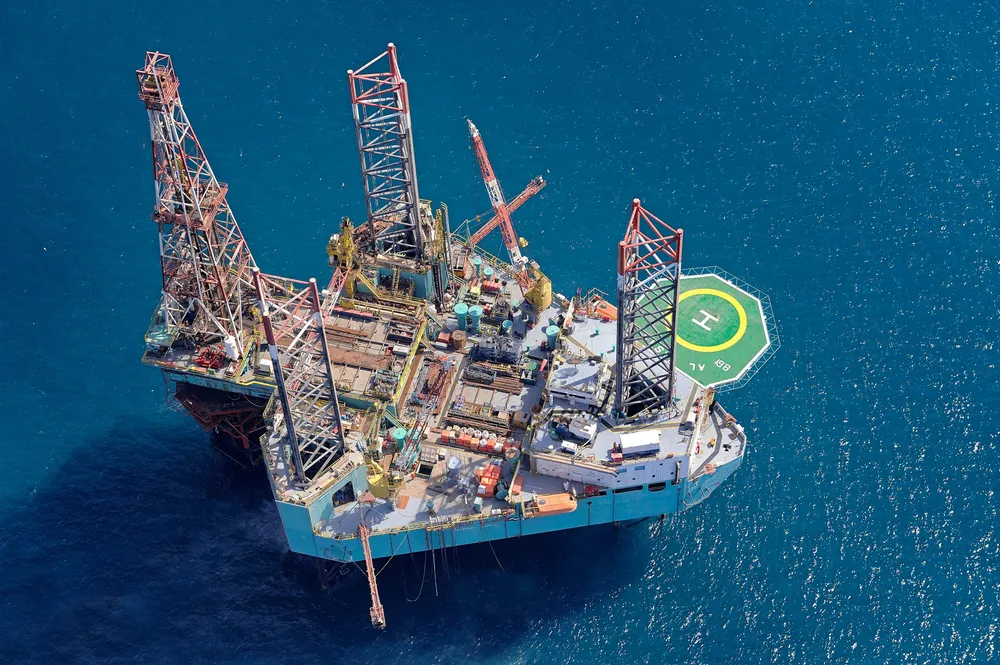 An offshore rig operated by Adnoc Drilling.