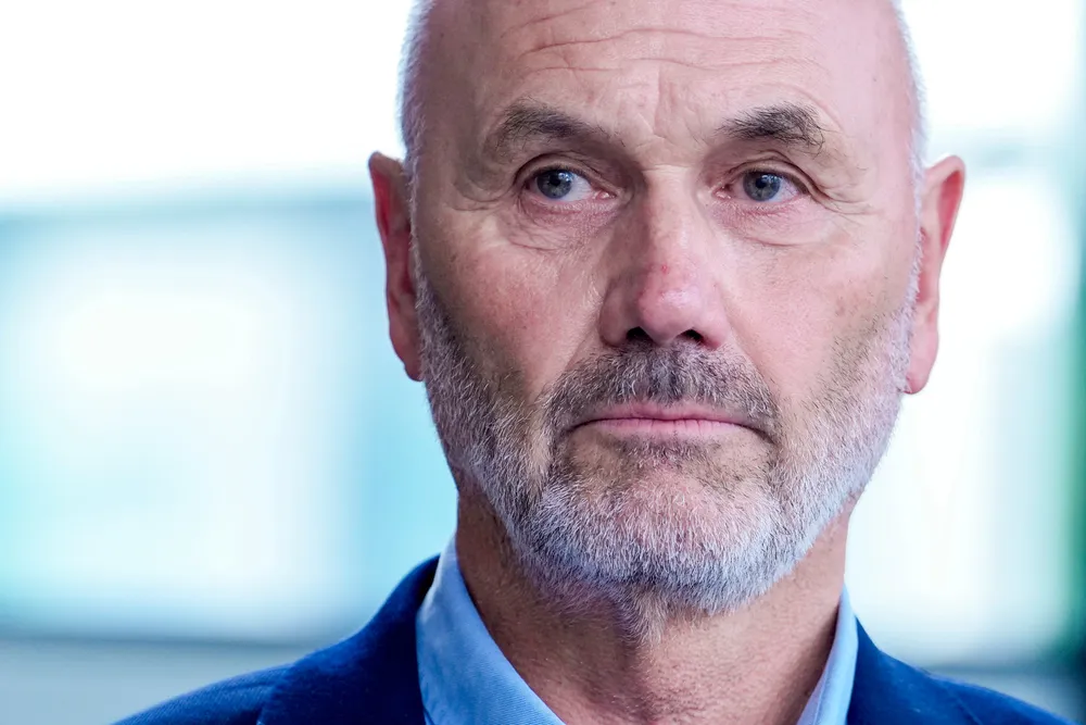 Sjef for Politiets sikkerhetstjeneste Roger Berg under pressekonferanse med PST.