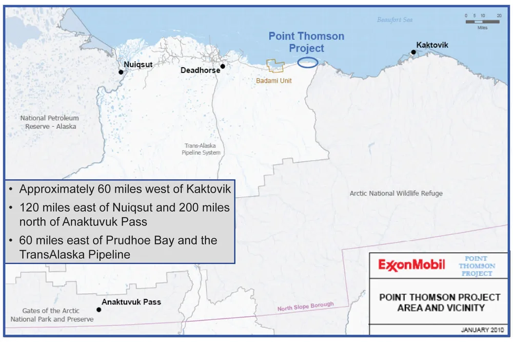 Start-up: ExxonMobil reports first gas at Point Thomson