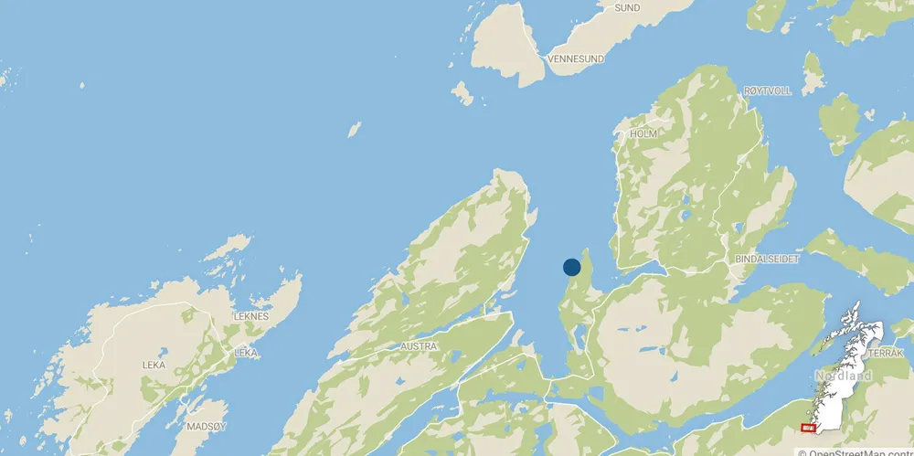 Utslippet skjedde på ettermiddagen 1. juni, i nærheten av lokaliteten Heggvika i Nordland, og skjedde fra en brønnbåt.