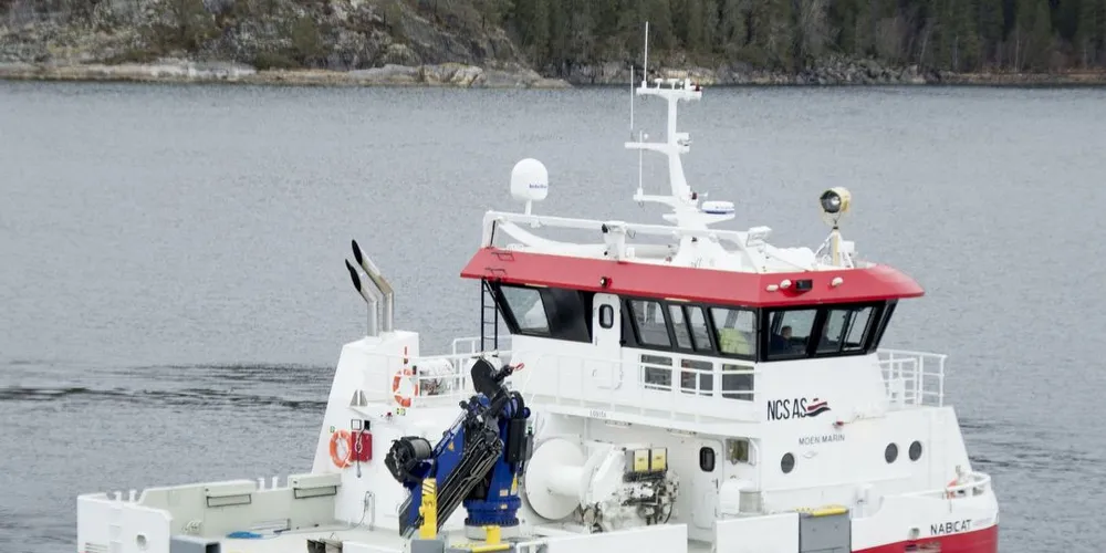 En ny katamaran er overlevert fra Moen Marine til NCS AS.