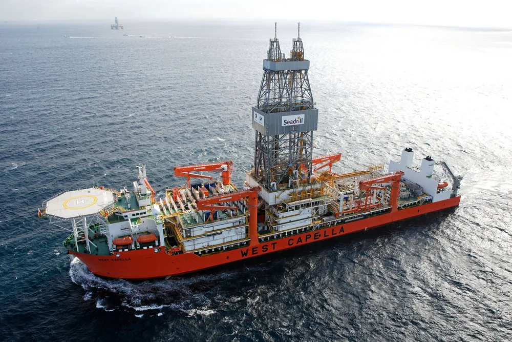 On call: the drillship West Capella, during sea trials in South Korea in 2008