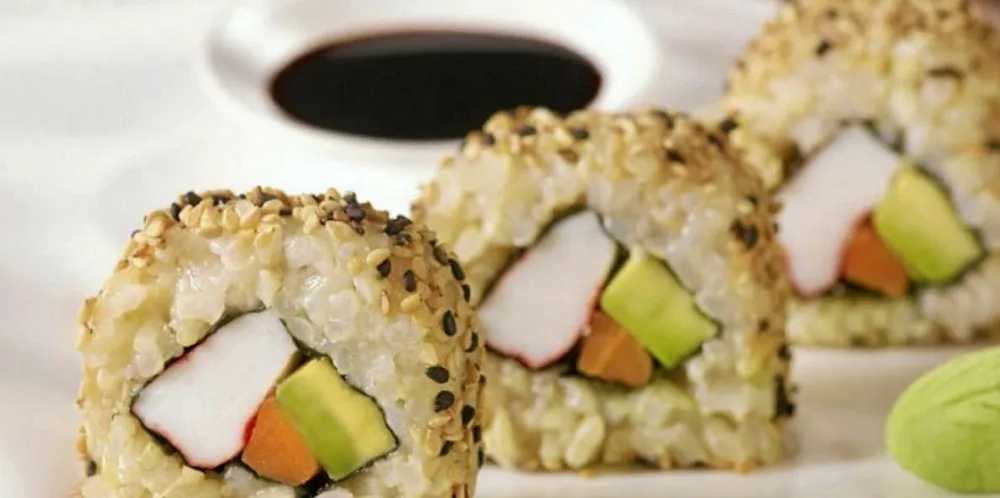 Fuji Food Products California sushi roll.