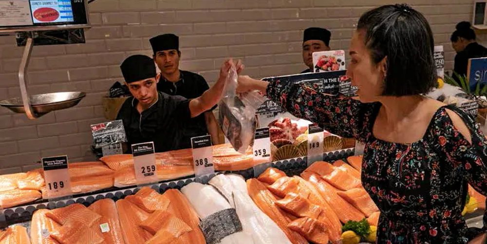 Norwegian salmon prices exploded Friday as the Easter holidays neared.
