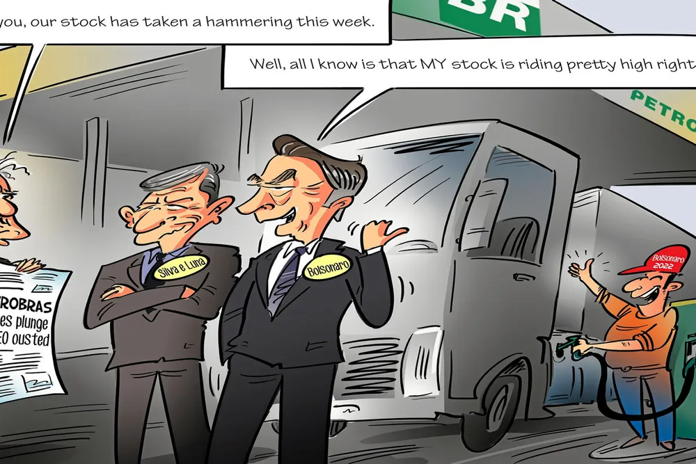 Marching orders: Petrobras is set for a new man at the wheel after President Jair Bolsonaro chose ex-Army general Joaquim Silva e Luna to replace Roberto Castello Branco as truck drivers threaten strikes over fuel price rises.