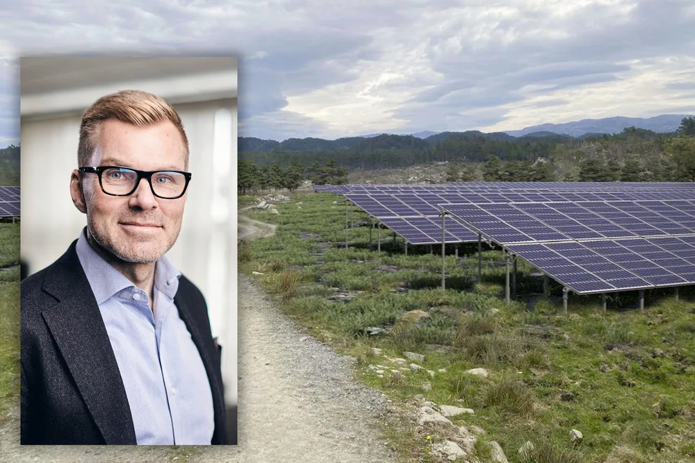 Kristian Gautesen i Endra er fornøyd med at selskapet har fått konsesjon til Nesse solkraftverk.