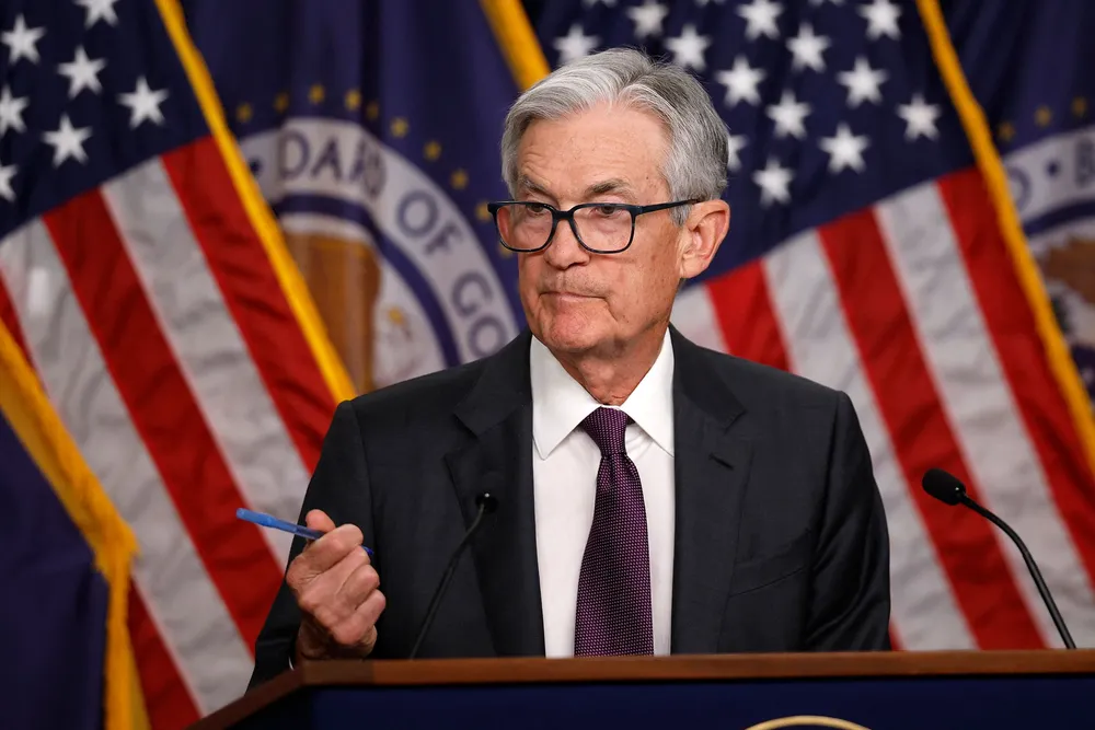 Sentralbanksjef Jerome Powell.