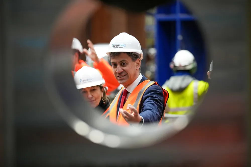 UK Energy Secretary Ed Miliband wants to create a wider UK industrial base for offshore wind.