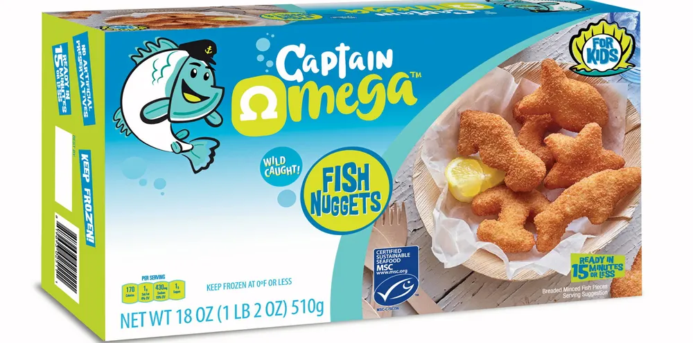 Captain Omega is Mowi's new frozen line being sold to US consumers.