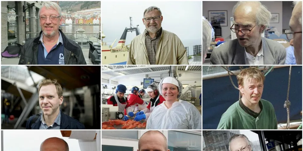 Her er noen av de nominerte til Årets navn i sjømatnæringa 2016. Stem på din kandidat! Foto: FiskeribladetFiskaren og DN