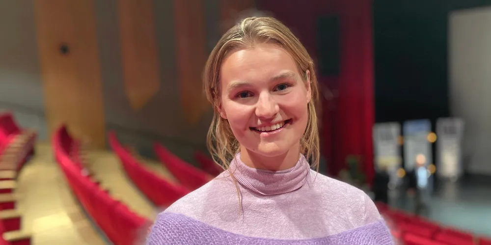 Mari Flaathen er bachelorstudent i Fornybar energi ved Høgskolen på Vestlandet. Forrige uke deltok hun på "Kraft i Vest".