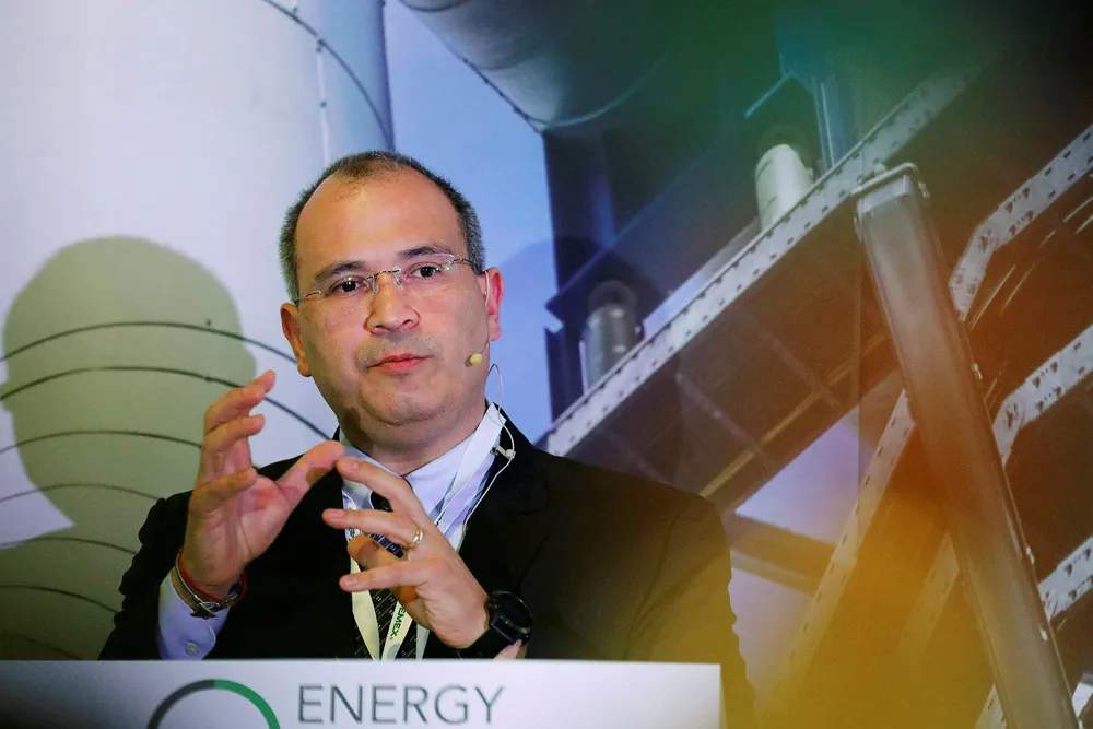 Farm-out plans: Pemex chief executive Carlos Trevino