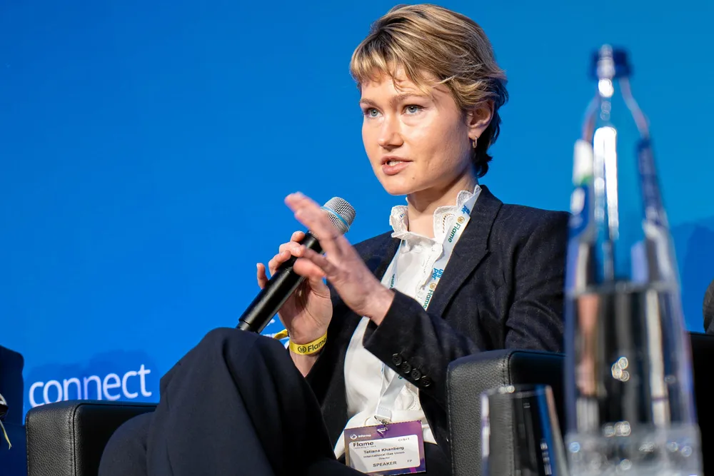 International Gas Union director of strategic communications Tatiana Khanberg.