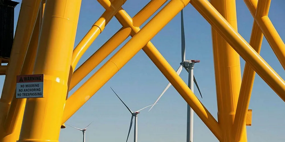 GE turbines in place at Deepwater Wind's Block Island project.