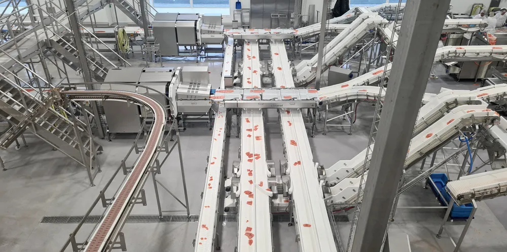 Bakkafrost's Glyvrar salmon processing factory in the Faroes.