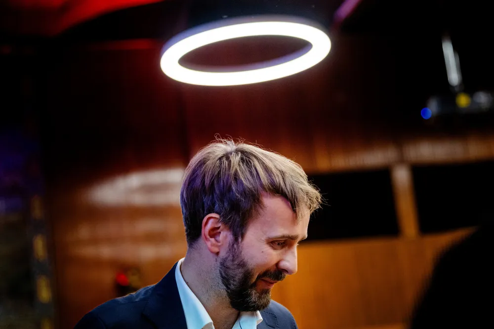 Jan Christian Vestre på Arbeiderpartiets landsstyremøte.