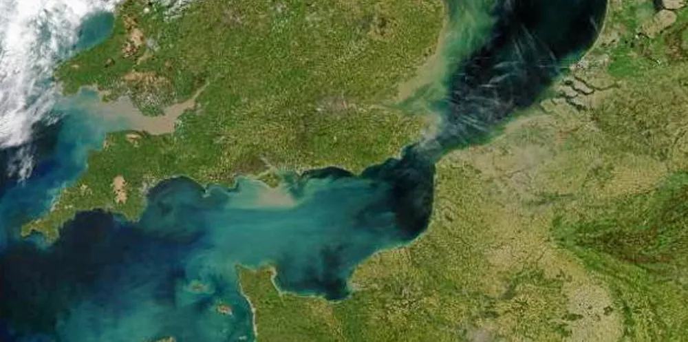 The Ruby is anchored in the English Channel.