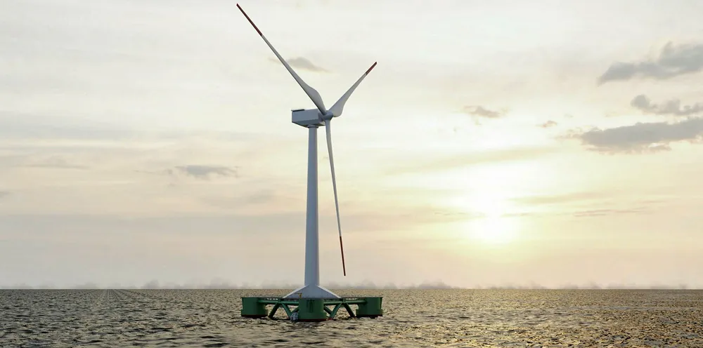 Dolfines' Truss Float floating wind concept