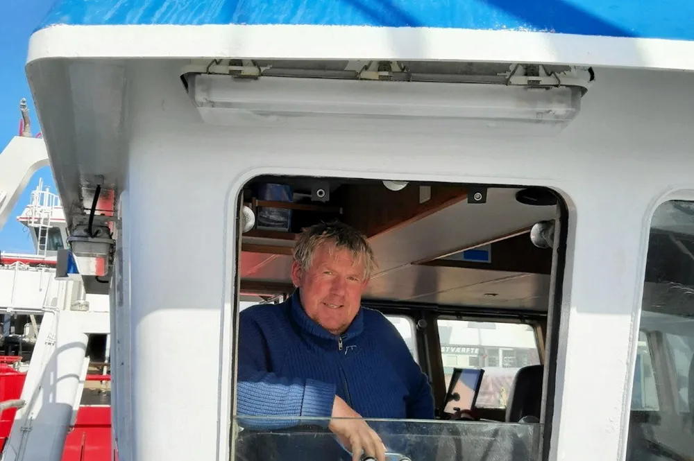 Dagfinn Pettersen (bildet) og Stig Pettersen på rekebåten «Vågan» har et godt fiskeri.